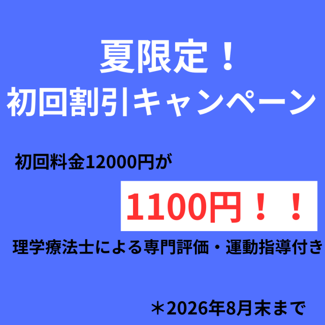 【2026年8月末まで】夏の特別キャンペーン開催!初回12,000円 → 1,100円(税込)